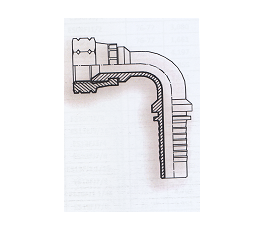 Raccord à sertir ES08FJ3/4-90